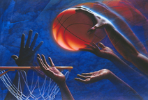 ABOVE THE RIM Limited Edition Print by Mark Smollin