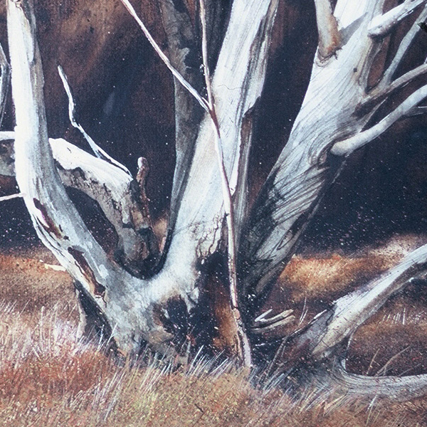 Detail of BRANDYWINE watercolor landscape by Thomas A Needham