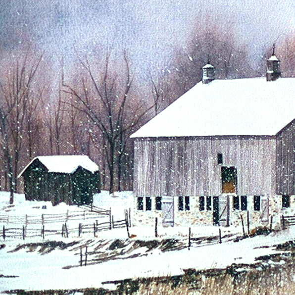 Detail of MARYLAND SNOW by Thomas A Needham