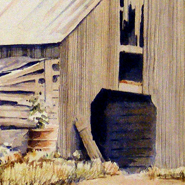 Detail of Rustic Barn by Thomas A Needham