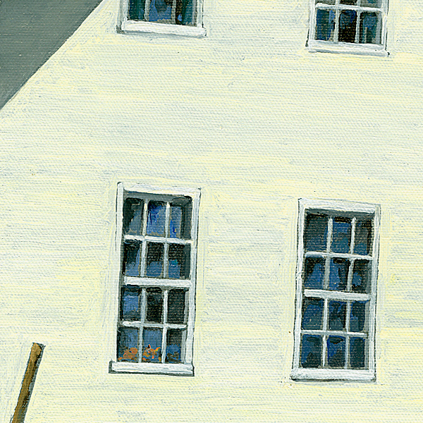 Detail of Somewhere Out There lighthouse painting by Thomas Needham