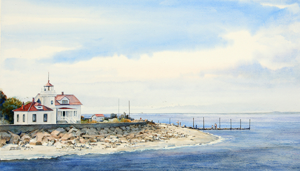 Mukilteo Lighthouse by Thomas A Needham