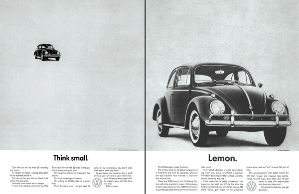 Volkswagon Vintage Print Ad