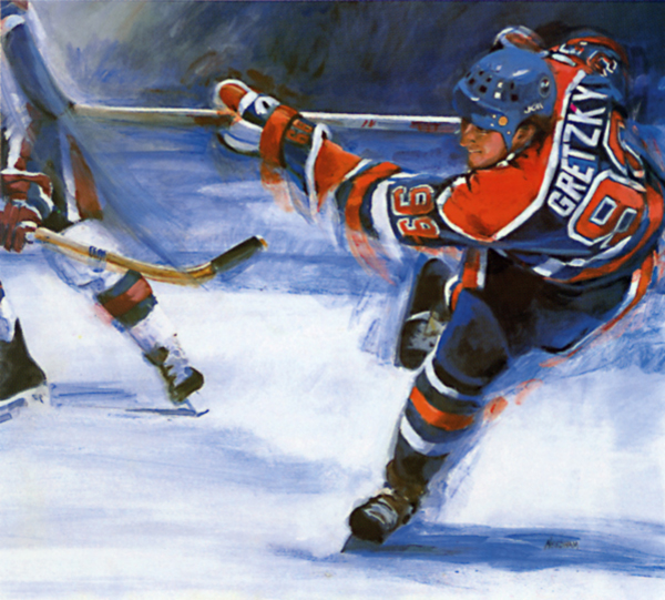 Gretzky Portrait By Thomas Needham.