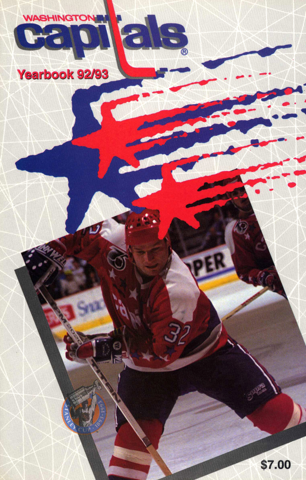 Yearbook Cover Design For The Washington Capitals 1992