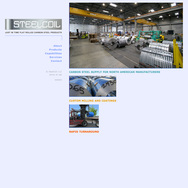 SteelCoil.us Homepage Sample