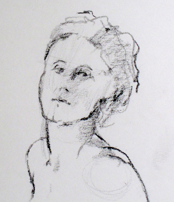 ERICA'S FACE, drawing by Thomas A Needham