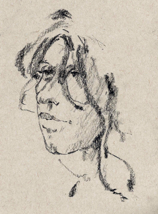 ANDREA'S WIG, drawing by Thomas A Needham