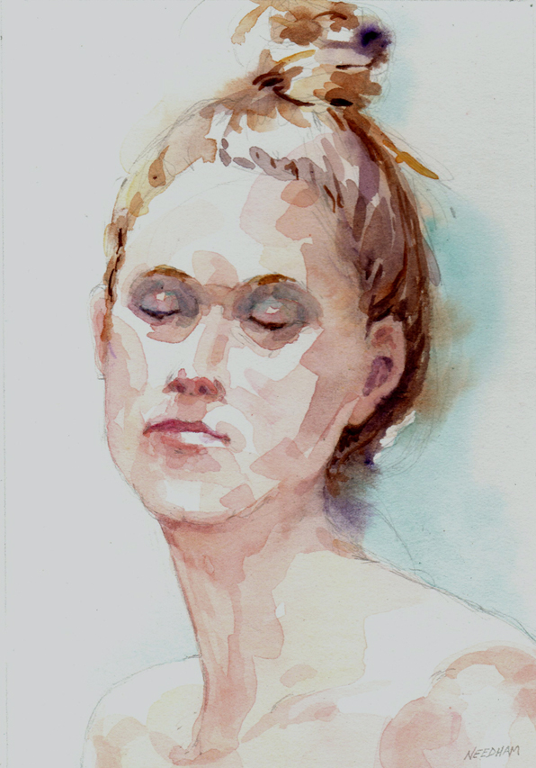 EMILY, watercolor painting by Thomas A Needham