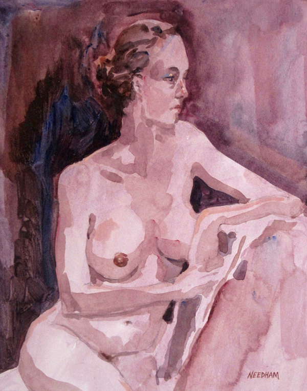 SATURDAY ART, nude portrait painting by Thomas A Needham