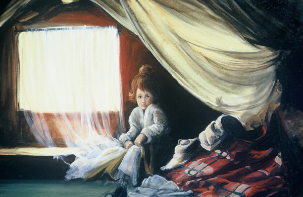 ATTIC HIDEOUT, Oil Painting by Thomas A Needham