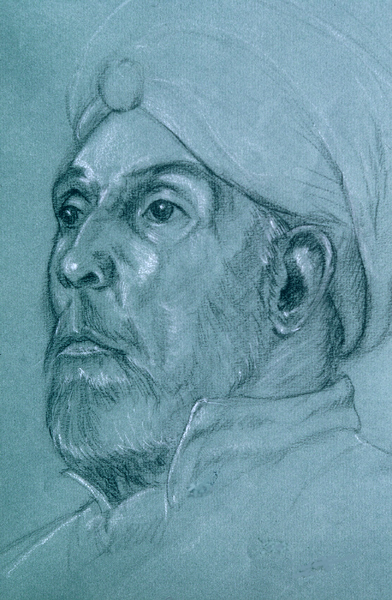 INDIAN, drawing by Thomas A Needham