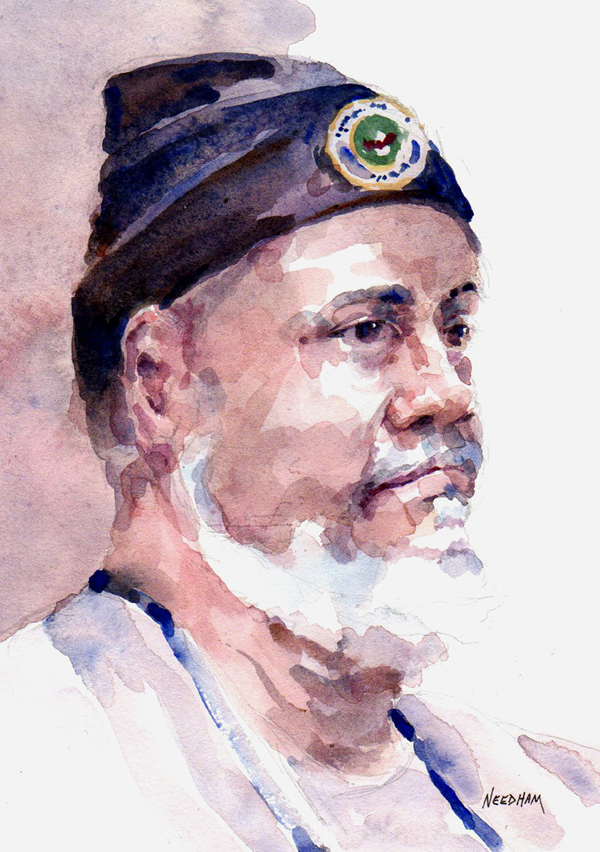 XAVIERW, Watercolor Painting by Thomas A Needham