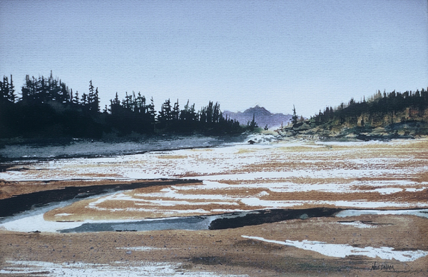 HIGH COUNTRY, landscape watercolor by Thomas A Needham