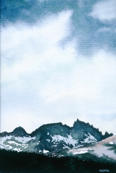 HIGH SIERRAS, watercolor by Thomas A Needham