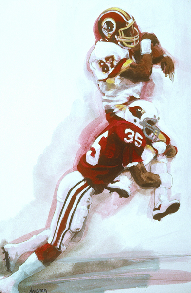 CONCENTRATION, acrylic sports painting by Thomas A Needham